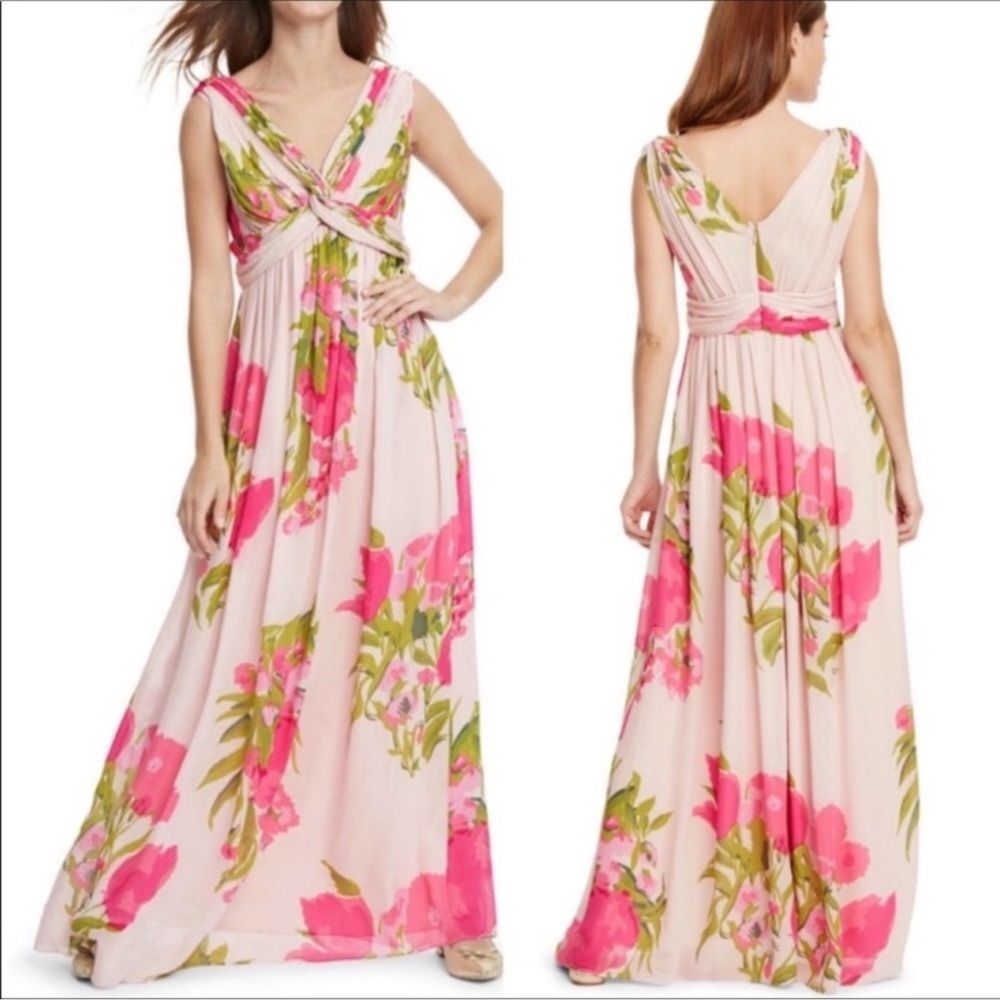 Boden Pink Floral Maxi Dress